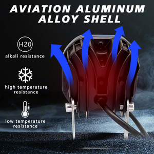 Faro LED de 3 Pulgadas con 4 Lentes, Tipo Trébol de Cuatro Hojas, para Motocicletas, Tractores, Camiones y Automóviles 4x4 - Product Image 4