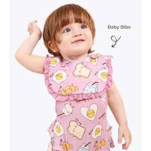 Baberos personalizados para bebé, paquete de 3, de fibra de bambú, estampados, ajustables, para la dentición y alimentación de bebés niñas - Product Image 5