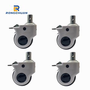 <span class=keywords><strong>5</strong></span> Zoll Krankenhaus elektrische Kurbel bett Rollen rad Krankenhaus ausrüstung und Bett medizinische Kunststoff Rollen räder - Product Image 5