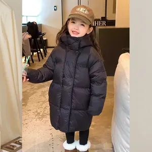 Kids Zipper Down Jacket Baby Winter Warm Outfit Available In Stock High Quality Fashion Girls Coats Can Be Customized