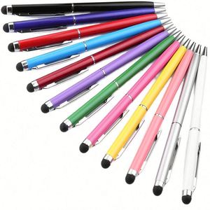 Stylos à bille métalliques promotionnels à succès avec logo, stylet universel, encre gel, vente en gros, stylo personnalisé adapté au marketing - Product Image 1