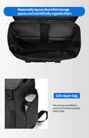 Mochila para Portátil de PU Ligera, Impermeable y de Gran Capacidad, Unisex, para la Universidad, Negocios y Viajes