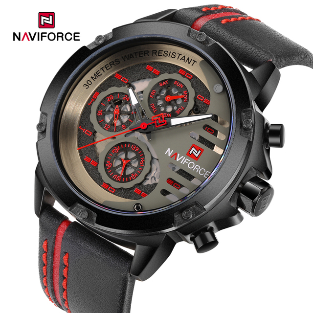 NAVIFORCE 9110 Watch Original Automatic Date Quartz Verified Suppliers for Watches Top Brand High Quality