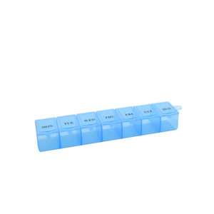 Promotional Customized LOGO 7 Days Plastic Pill Box 7 Day Weekly Pill Organizer Pill Box Case Travel