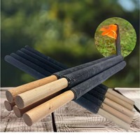 Accessoires de camping, torche à cire d'extérieur, 45 cm, 60 cm, protection contre les éclaboussures, temps de combustion de 60 minutes, 90 minutes