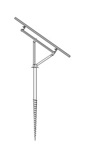 Hot người bán năng lượng mặt trời bảng điều khiển cực núi Kit có thể điều chỉnh mặt đất nghiêng PV Hệ thống hỗ trợ năng lượng mặt trời bảng điều khiển cực gắn khung quang điện - Product Image 6