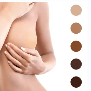 Çin fabrika fiyat silikon kahverengi kadın kullanımlık meme kapağı seksi Pasties