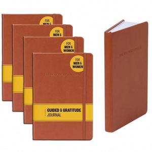 Libreta de Direcciones Promocional de Cuero con Espiral A3, con Logotipo Personalizado, 80 Hojas Interiores, para Hombres y Mujeres, Guía de Gratitud - Product Image 1