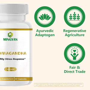 Cápsulas de Extracto de Raíz de Ashwagandha Orgánica Pura de Marca Privada - Product Image 5