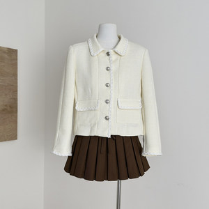 Veste courte tendance pour femmes de style coréen avec un design rétro, veste à manches longues - Product Image 2