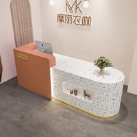 Logo personnalisable Nail Beauty clinique Spa bar Salon rose blanc or violet bureau de réception rond salon de beauté