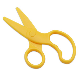 Đồ dùng học tập nhựa an toàn sinh viên kéo số lượng lớn cho các trường học 5 ''kéo cho trẻ em cùn tip đào tạo kéo cho mầm non - Product Image 1