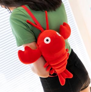Sac à bandoulière créatif en peluche aux écrevisses mignon sac à bandoulière de dessin animé de fille mignonne - Product Image 3
