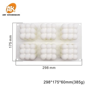 AK Cube Ball Design 3D Silicone Mousse Cake Moulds for Bakery Scented Candle <strong>Mold</strong> Clay Plaster DIY <strong>Hand</strong> Craft <strong>Molds</strong> MC-105 - Product Image 3