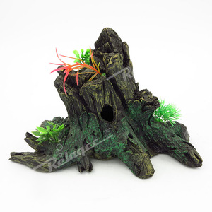 Hohle Baumstamm-Aquariumdekorationen, Harz-Aquarium-Landschaftsgestaltung <span class=keywords><strong>Terrarium</strong></span>-Zubehör Betta-Versteck Höhlen Aquarium-Deko für - Product Image 6