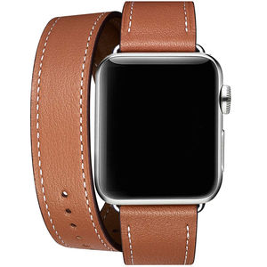 <span class=keywords><strong>Precio</strong></span> de fábrica Bandas de cuero de reloj genuino fino de doble envoltura <span class=keywords><strong>IWatch</strong></span> SE & <span class=keywords><strong>IWatch</strong></span> Series 7/<span class=keywords><strong>6</strong></span>/5/4/3/2/1 Correas de reloj - Product Image 2