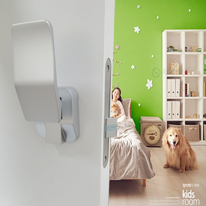 Hot xu hướng chống gỉ bạc sơn độc đáo trực tiếp đẩy hai cách hoạt động khóa cửa sự riêng tư Keyless cửa xử lý khóa Bộ - Product Image 3