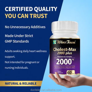 Complejo de Fitoesteroles de Marca Privada Cholest Max <span class=keywords><strong>2000</strong></span> Plus, Cápsulas Naturales para la Limpieza Sanguínea, Suplemento para la Salud de Adultos - Product Image 6
