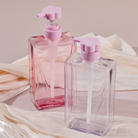 Flacons pompe carrés de luxe 500 ml en plastique pour shampoing, savon liquide, savon pour les mains, sérum de soin et perruques