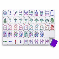 MUZHENG – Tuiles de Mahjong Américaines de Luxe Modernes à Quatre Couches en Acrylique, Idéales pour les Casinos et les Jeux Décontractés – Meilleures Ventes