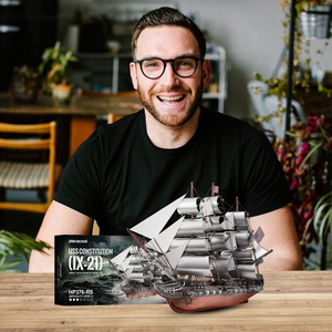 Piececool hot-bán thuyền <span class=keywords><strong>frigate</strong></span> <span class=keywords><strong>3D</strong></span> Câu Đố tương tác đồ chơi cho trẻ em người lớn Câu Đố những người yêu thích - Product Image 4