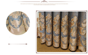 Lo stile europeo all'ingrosso copre le <span class=keywords><strong>tende</strong></span> di stoffa di lusso <span class=keywords><strong>con</strong></span> il ricamo del fiore per la Villa della camera da letto del salone - Product Image 6