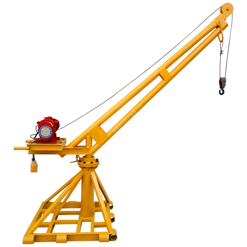 factory outlets 360 degree 800kg rotation portable lifting machine small mobile mini building crane