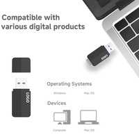 Adaptateur Micro SD TF USB 3.0 externe haute vitesse 80~90 Mo/s, lecteur de carte mémoire OTG pour MacBook, ordinateur portable, smartphone
