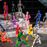 Jouet robot 3D articulé en plastique à 13 points, mannequin, jouet anti-stress et de décompression pour enfants autistes et TDAH