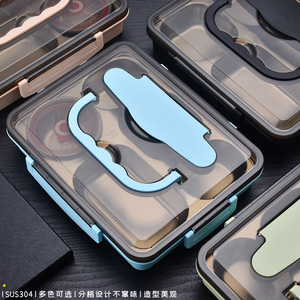 Fiambrera ecológica de 3 capas para niños, contenedor a prueba de fugas, almacenamiento de alimentos para la escuela y Camping - Product Image 2