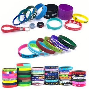 Soft <b>Silicone</b> Wristband Wrist Strap Personalized Printed Rubber <b>Band</b> for Holiday Celebration Event Outdoor Use - Product Image 2