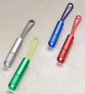Keychain nhôm khuyến mãi New Mini <span class=keywords><strong>Loop</strong></span> khuyến mại <span class=keywords><strong>Led</strong></span> đèn pin Torch ánh sáng với với silicon Dây đeo - Product Image 4