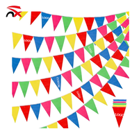 Drapeaux triangulaires imprimés sur mesure, guirlandes de fanions multicolores en polyester pour événements sportifs et fêtes – Approvisionnement direct usine