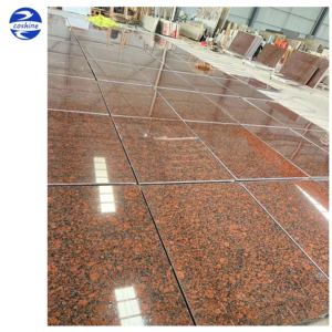 Buen precio barato Azulejos de granito rojo <span class=keywords><strong>Carmen</strong></span>, bloques de granito rojo rubí, Granito de dragón rojo real Granito marrón oscuro Báltico - Product Image 3