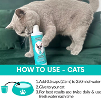 Additif buccal liquide OEM/ODM en gros pour animaux de compagnie : Soin buccal pour chiens et chats, haleine fraîche