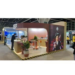 Stands Personalizados para <span class=keywords><strong>Exposiciones</strong></span> con Estructura de Madera, Impresión por Sublimación Ecológica, Guangdong |   Diseño de Stand de Exhibición - Product Image 4