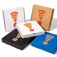 Boîte à pizza blanche écologique 12 pouces avec impression de logo