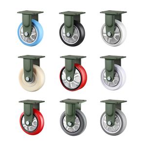 4 "5" 6 "8" Pu Nylon Gummi Eisenkern Lenk rollen Heavy Duty Industries Stahl rollen für Installationen - Product Image 2