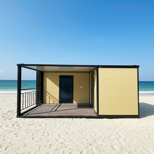 럭셔리 2-3 베드룸 농가형 아파트 컨테이너 하우스 40ft X 20ft 조립식 모듈형 확장형 스틸 샌드위치 패널 모던 - Product Image 1