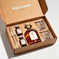 Boîte à courrier bleu marine personnalisée, boîte cadeau cosmétique avec insert en papier kraft, boîte d'emballage pour ensemble de soins corporels avec logo personnalisé