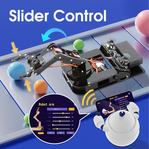 ACEBOTT - Kit de Brazo Robótico de Escritorio Mini, Fabricado en China, para Adultos y Niños, Programación en Python, ESP32, <span class=keywords><strong>4DOF</strong></span>, Educación STEM, <span class=keywords><strong>Robot</strong></span> para Arduino - Product Image 6