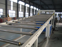 Ligne de production de machine d'extrusion par co-rotation pour feuilles et revêtements de sol en PVC marbré, extrudeuse à double vis parallèle