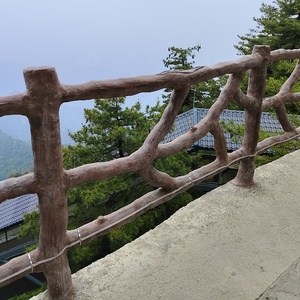 أسمنت تقليد شجرة كرمة قالب درابزين حديقة المشهد درابزين الخرسانة مسبقة الصب تقليد الحبوب الخشب قالب سياج لحاء - Product Image 5