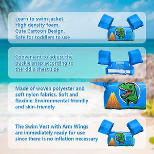 <span class=keywords><strong>Chaleco</strong></span> de natación con alas de agua personalizado para niños, <span class=keywords><strong>chaleco</strong></span> de natación flotante con mangas de dibujos animados para bebés y niños pequeños, <span class=keywords><strong>chaleco</strong></span> salvavidas flotante de ayuda de seguridad para niños - Product Image 5