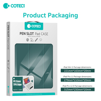 Étui de protection pour tablette PC COTECi avec fonction de réveil automatique et anti-chute, avec emplacement pour stylet, pour iPad Pro 13 2024, iPad Pro 12.9 2022, iPad Air 13 pouces M2 M3