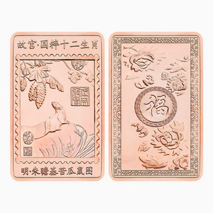Barras de Cobre Puro 999 de 1oz Personalizadas al por Mayor, Barras de Cobre del Zodíaco Chino de la Ciudad Prohibida para Regalos Coleccionables - Product Image 6