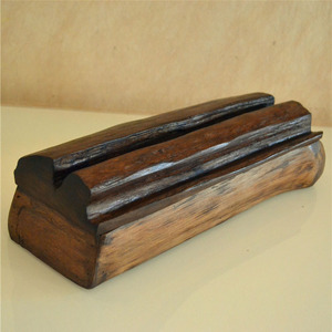 Boîte à baguettes en bois massif faite à la main, style d'Asie du Sud-Est, boîte de rangement de bureau rectangulaire, ornement, récipient alimentaire - Product Image 3