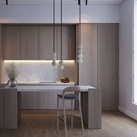 Lampe suspendue moderne en albâtre Tyson, sphères empilées, pour îlot de cuisine, salle à manger, projet de villa, décoration intérieure