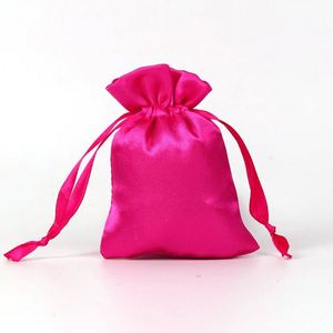 Sac en satin soyeux avec cordon 15x20cm, sac cadeau, accepte la personnalisation, sac d'emballage pour pinceaux de maquillage, lunettes, articles ménagers - Product Image 3