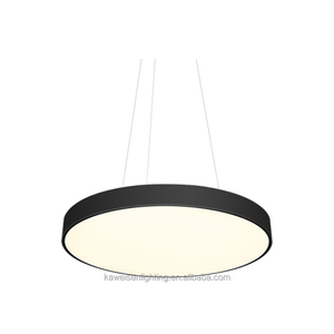 Nouveau diamètre créatif 750mm 30 "Led suspension pour hôtel salon cercle blanc cadre en aluminium linéaire LED lampes suspendues - Product Image 3